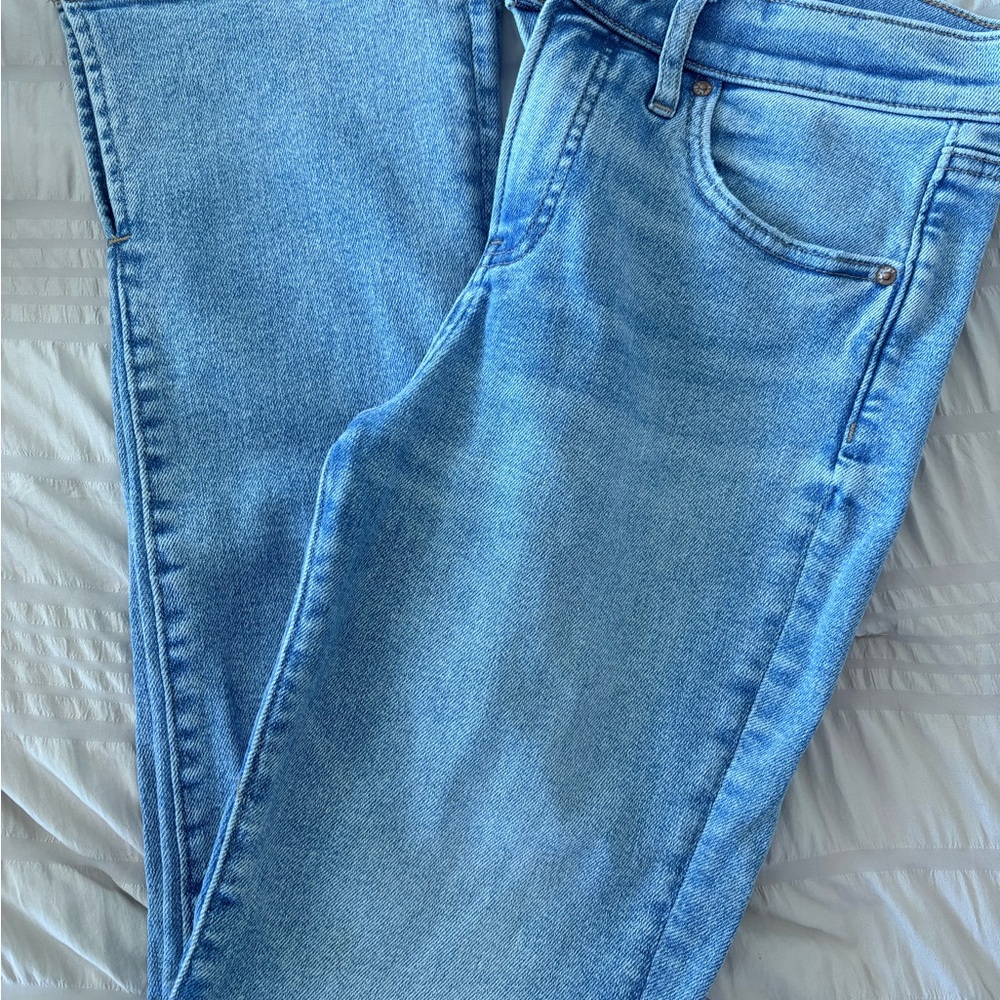 Express Light Blue skyscraper jeans